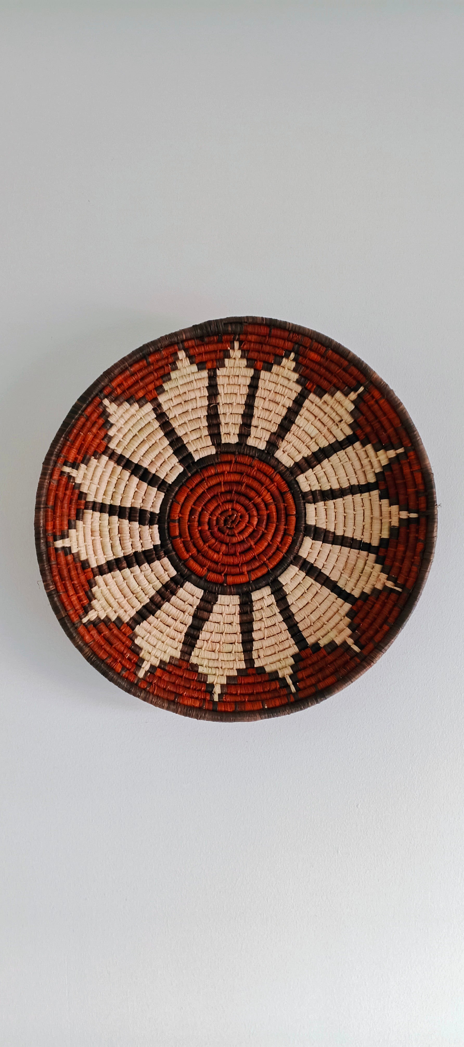 Handgemaakte Raffia Wandborden Set van 3 – Ambachtelijke Wanddecoratie