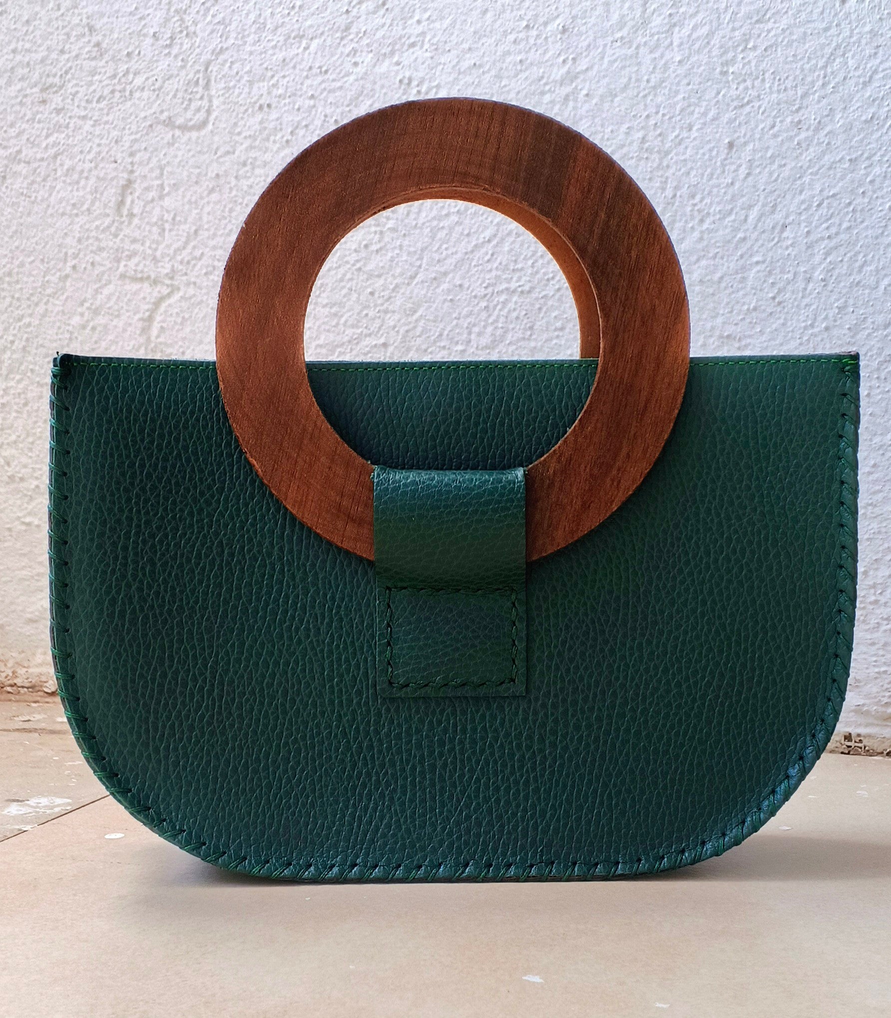 The Atlas Bag – Handgemaakte Leren Tas | Groen